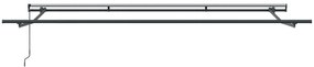 Toldo Retrátil Manual vidaXL Branco 500x350 cm