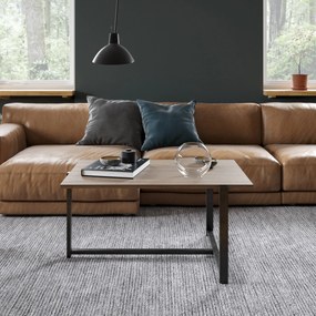 Mesa de Centro Merideths – Nogueira e Preto – 92x45x64 cm