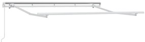 Toldo Retrátil Creme e Branco 250x200 cm 250 x 200 cm 2,5 x 2 m
