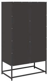Aparador alto 68x39x123 cm aço preto