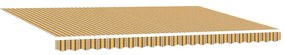 Toldo Retrátil Manual Listrado Multicolorido 500x350 cm