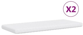 Sofá-cama c/ gavetão/colchões 90x200cm tecido cinza-acastanhado