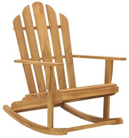 Cadeira Adirondack de baloiçar madeira de teca maciça