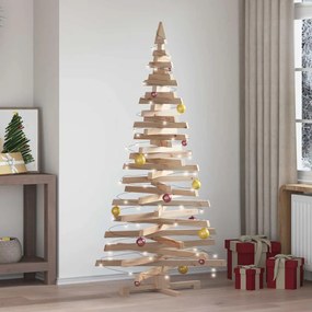 vidaXL Árvores de Natal Natural 180 cm Madeira de pinho maciça