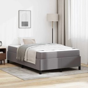 vidaXL Estrutura de cama com colchão com colchão Cinzeto 120 x 200 cm