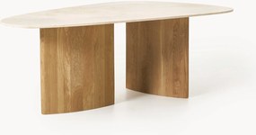 Mesa de jantar orgânica com tampo de mármore Meadow, vários tamanhos