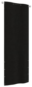 vidaXL Tela de varanda 80x240 cm tecido oxford preto