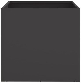Vaso/floreira 49x47x46 cm aço preto