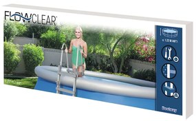 Bestway Escada de segurança com 4 degraus Flowclear 122 cm