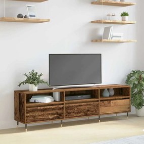 vidaXL Armário de TV Madeira Antiga 150x30x44,5 cm Madeira engenheirada