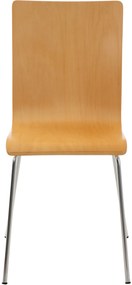 Conjunto de 4 cadeiras de cozinha e sala de jantar Pepe 43 x 87 x 47 cm Cor Natural