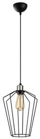 Candeeiro de Teto Fener – Preto Níquel – 25 cm x 126 cm