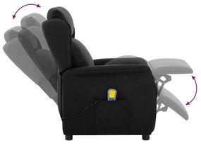 Cadeira de Massagem Tecido Preto