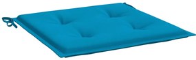 Almofadões p/ cadeiras de jardim 2 pcs tecido oxford azul