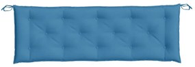 Almofadão p/ banco jardim 150x50x7 cm mesclado tecido azul