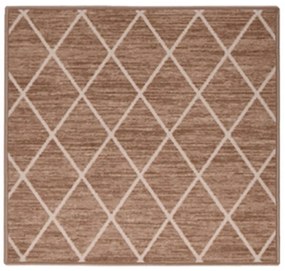 vidaXL Tapete/passadeira 80x100 cm castanho-claro