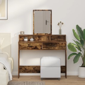 vidaXL Carvalho Fumado Madeira Sólida 100 x 41 x 140 cm