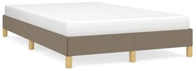 vidaXL Estrutura de cama sem colchão 120x190cm tecido cinzento