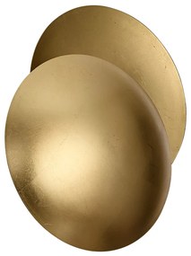 Candeeiro de parede moderno dourado 34,5cm 2-luzes - Sunrise