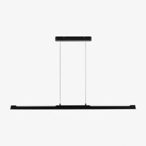 Lâmpada De Teto Suspensa Linear Led 120 Cm Em Alumínio Egoy Preto - Sklum