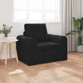 vidaXL Sofá Cama 2 em 1 Preto 98x71x83 cm Veludo