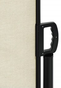 Toldo lateral retrátil 220x600 cm cor creme