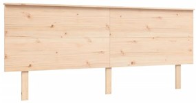 Cama sem colchão 200x200 cm madeira de pinho maciça