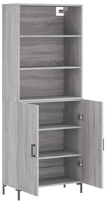 Armário alto 69,5x34x180 cm derivados de madeira sonoma cinza