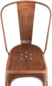 Cadeira metálica Benedikt 89 x 44 x 48 cm Cobre