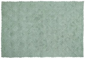 Tapete em algodão verde 140 x 200 cm HATAY Beliani