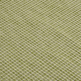 Tapete de tecido plano para exterior 140x200 cm verde