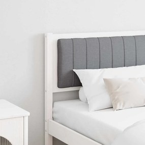 vidaXL Cabeceira estofada Branco 180 cm Madeira de Pinheiro Sólida