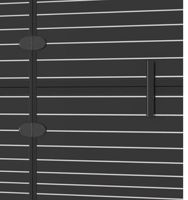 Divisória de chuveiro dobrável ESG 120x140 cm preto