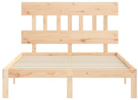 Cama sem colchão 120x200 cm madeira de pinho maciça