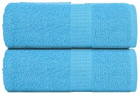 vidaXL Toalhas de bidé FROGN 2 pcs 30x50 cm 360 g/m² turquesa