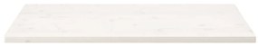 Tampo de mesa retangular 100x60x2,5 cm pinho maciço branco