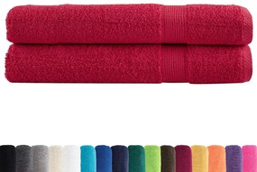 Toalhas premium SOLUND 2 pcs 100x200 cm 600 gsm vermelho