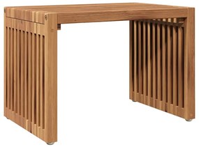 Mesa Lateral de Jardim 50x32.5x35 cm Madeira Sólida de Teca