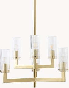 Lustre em vidro canelado Emmi
