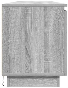 Armário de TV com LED Cinza Sonoma 180x38x49 cm Madeira Engenheirada