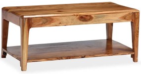 Mesa de centro em madeira maciça 88x50x38 cm