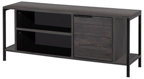 Móvel TV Bond – Castanho Escuro/Preto – 120 cm x 48 cm x 35 cm