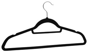 50 pcs conjunto de cabides antiderrapantes veludo preto