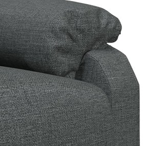 Poltrona de massagens tecido cinzento-escuro