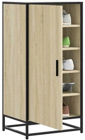 vidaXL Sapateira 48x38x97,5 cm derivados de madeira carvalho sonoma