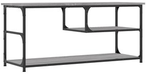 Móvel de TV 103x38x46,5 cm derivados madeira/aço cinza sonoma