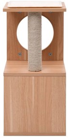 Árvore para gatos com tapete arranhador sisal 60 cm