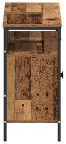 Armário para pia de banheiro vidaXL Madeira Velha 80x30x60 cm Madeira