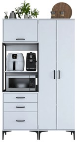 Armário Multiusos JE142 – Branco – 120x198,6x40 cm