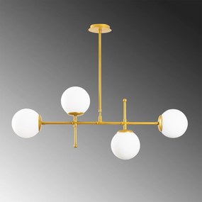 Candeeiro de Teto Mudoni – Dourado – 108 x 15 cm